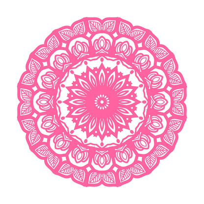 Wall Decals Paster Paper Mandala Circle Flowers Beautiful Floral Ornament Car Body Decoration