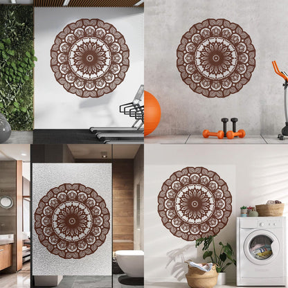 Wall Decals Paster Paper Mandala Circle Flowers Beautiful Floral Ornament Car Body Decoration