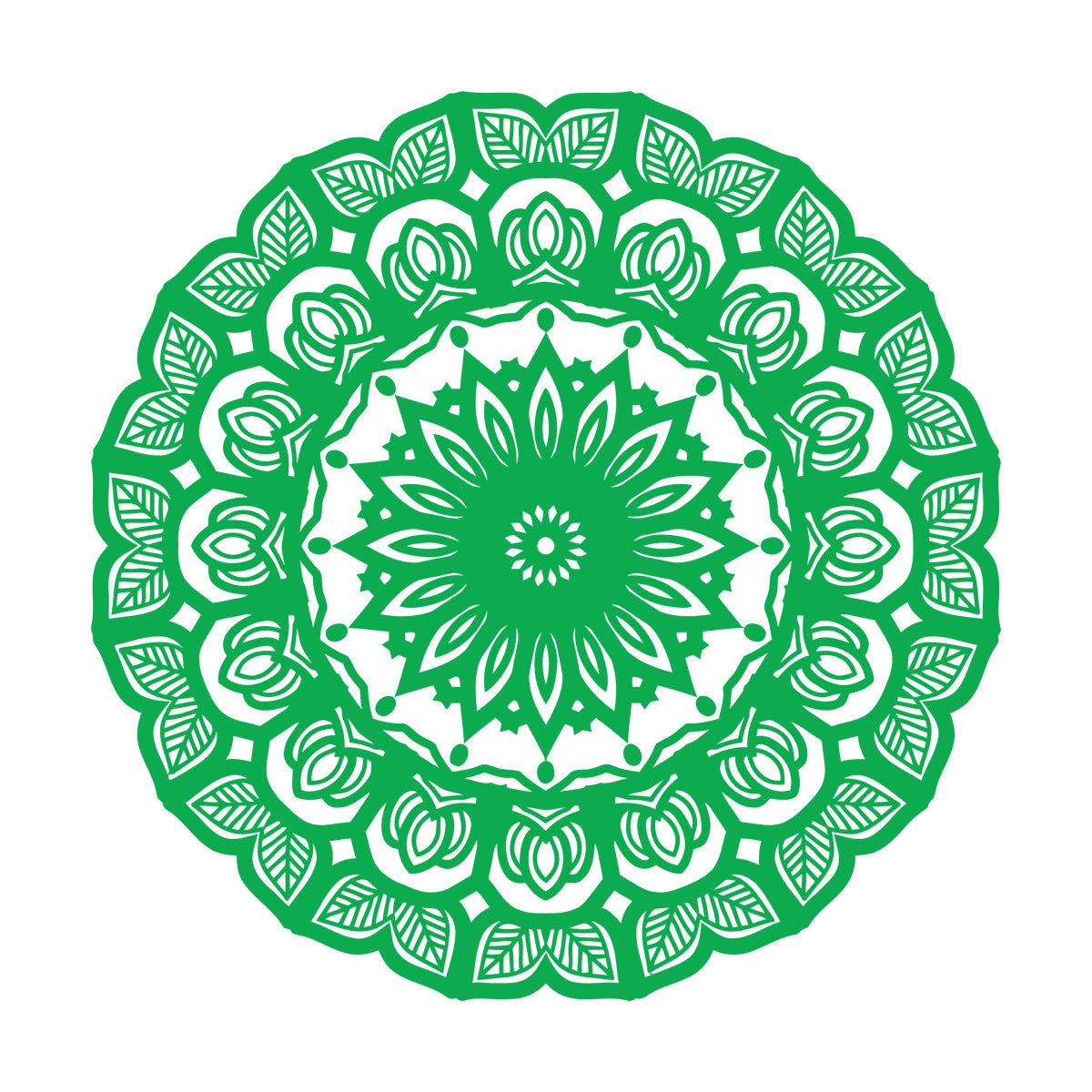 Wall Decals Paster Paper Mandala Circle Flowers Beautiful Floral Ornament Car Body Decoration