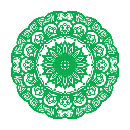 Wall Decals Paster Paper Mandala Circle Flowers Beautiful Floral Ornament Car Body Decoration