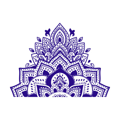 Wall Decals Mandala Flower Ornament Natural Meditation Glass Stickers