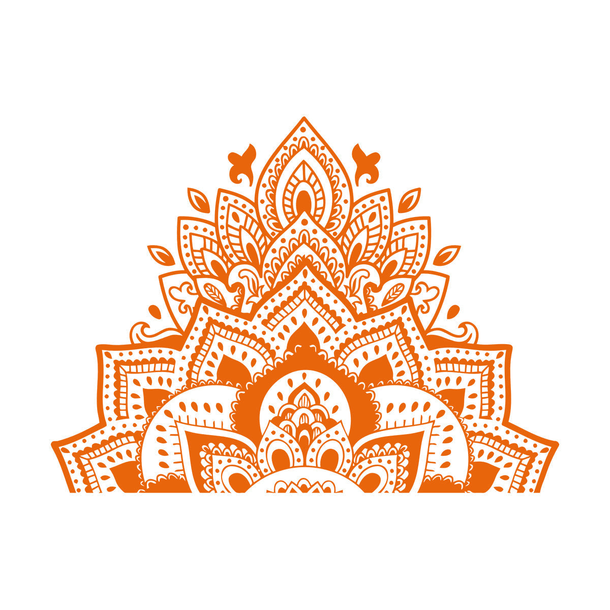 Wall Decals Mandala Flower Ornament Natural Meditation Glass Stickers