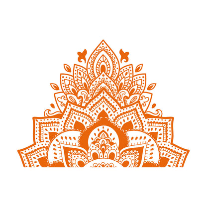 Wall Decals Mandala Flower Ornament Natural Meditation Glass Stickers