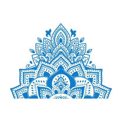 Wall Decals Mandala Flower Ornament Natural Meditation Glass Stickers