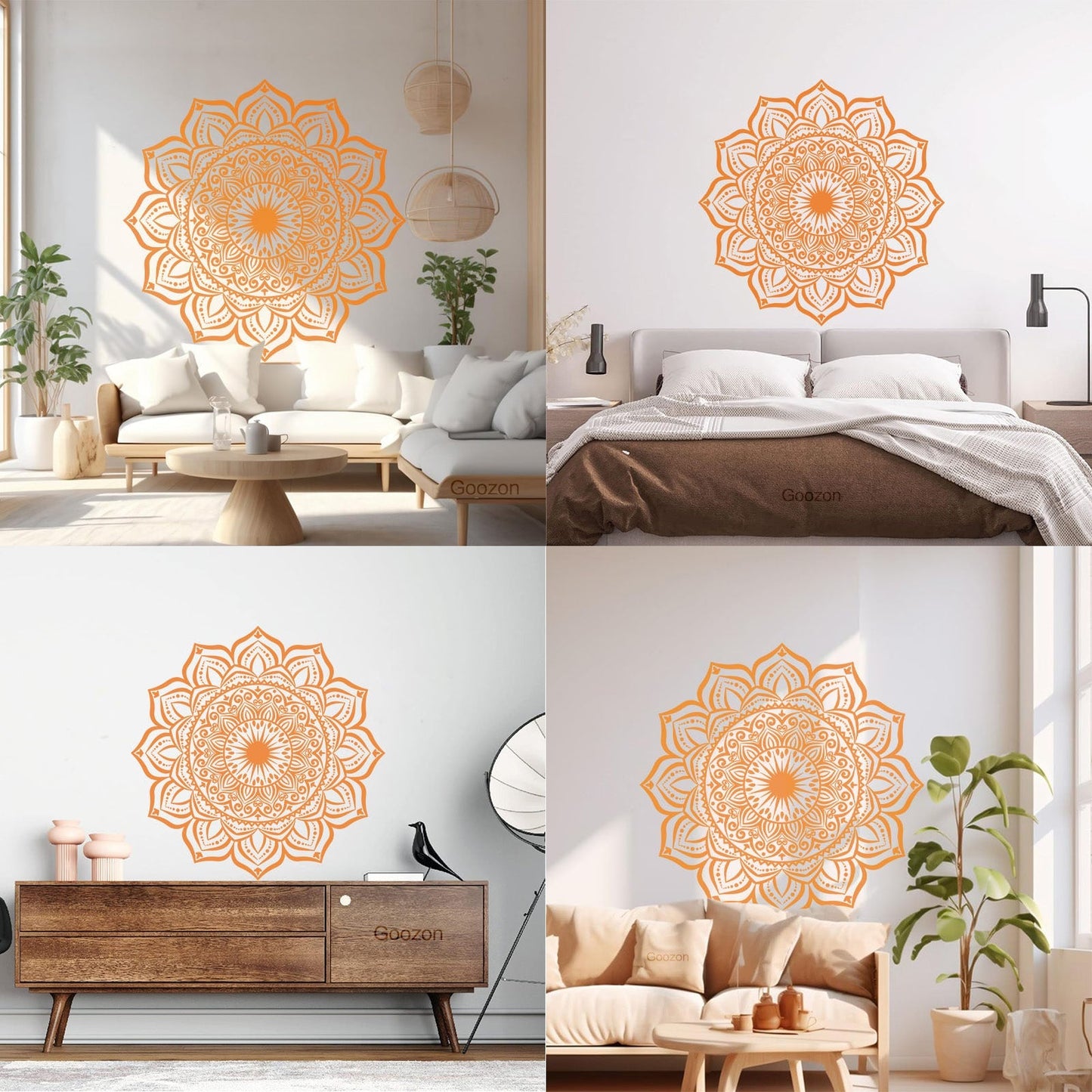Engraving Decals Mandala Flower Pattern Ornament Natural Tattoo Culture