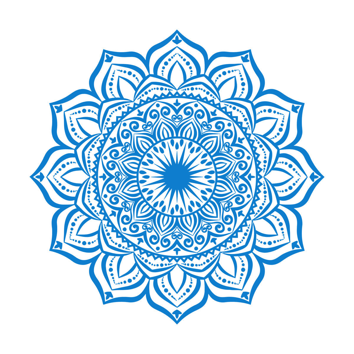 Engraving Decals Mandala Flower Pattern Ornament Natural Tattoo Culture