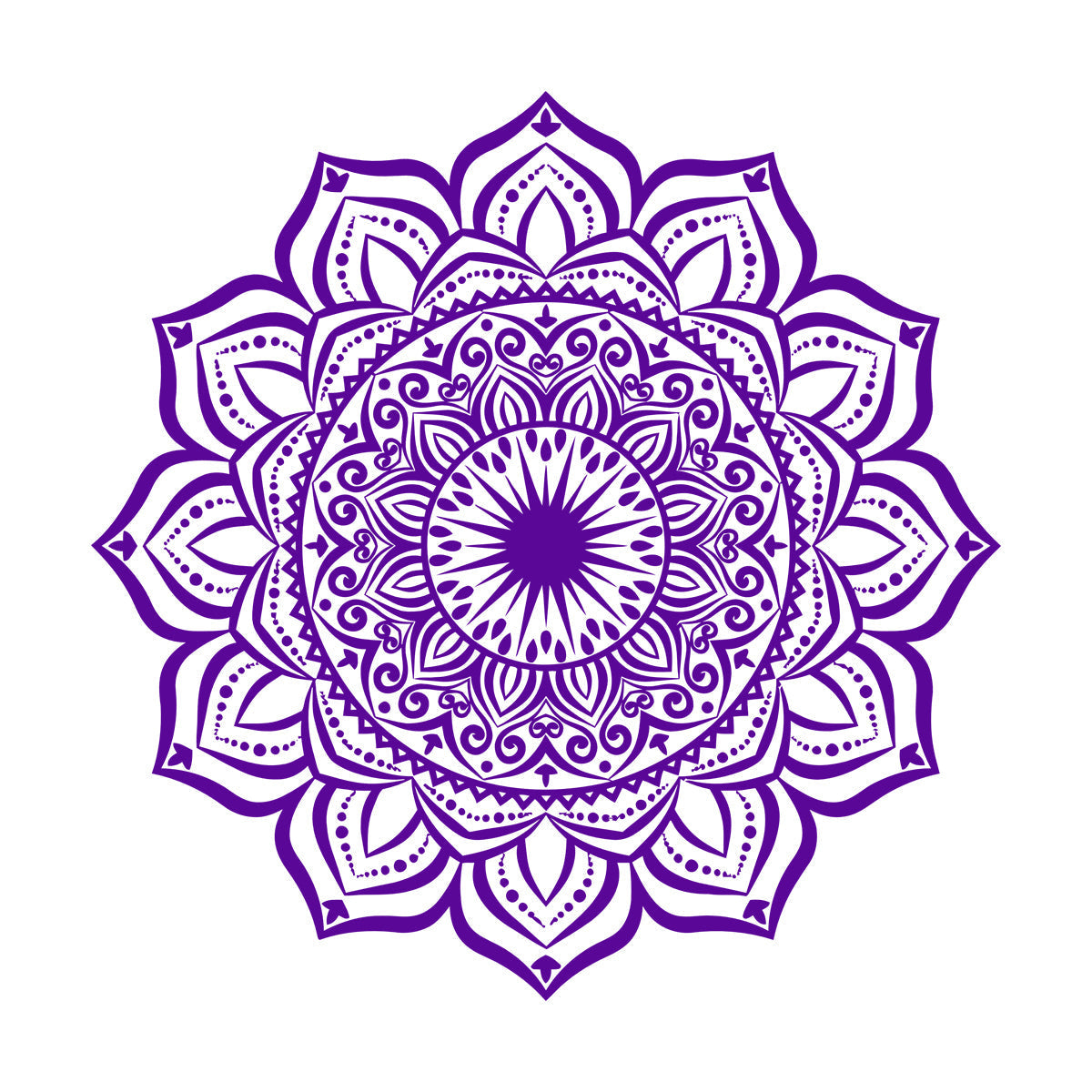 Engraving Decals Mandala Flower Pattern Ornament Natural Tattoo Culture