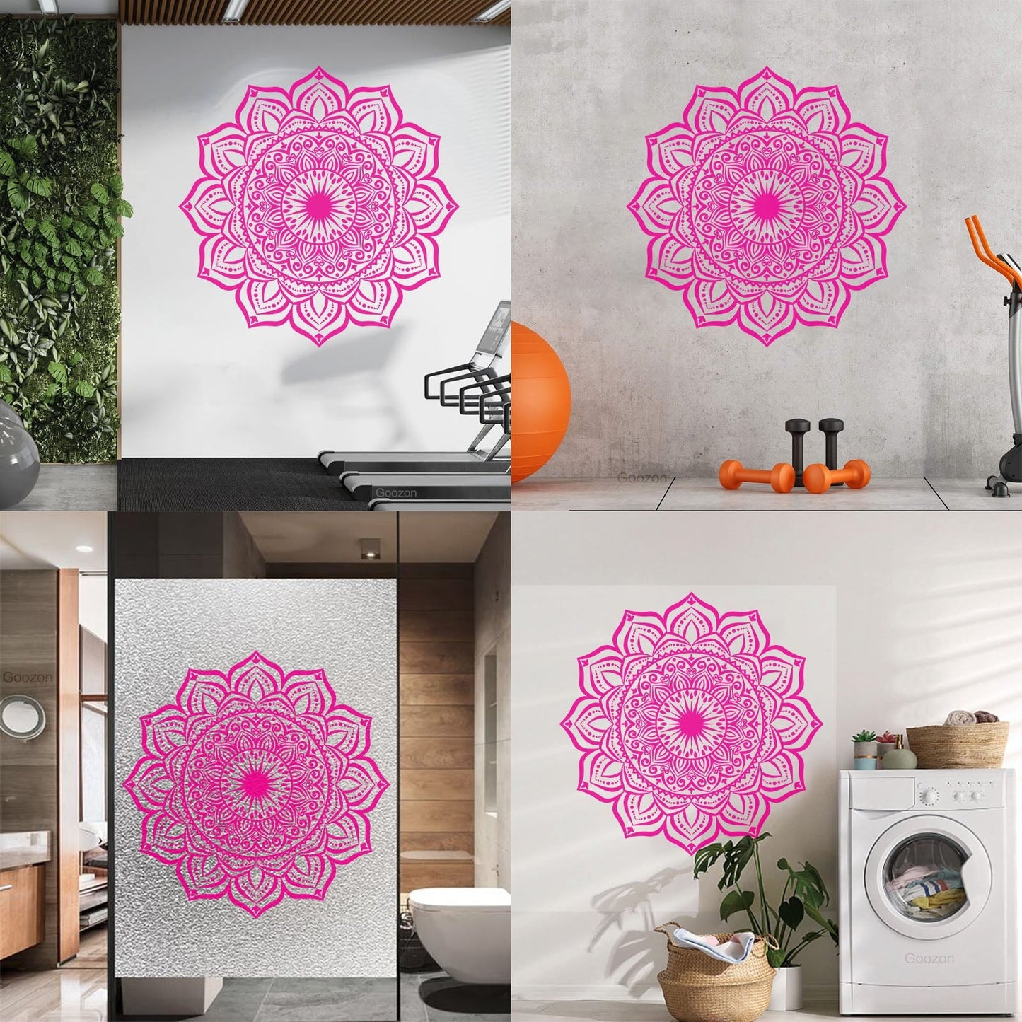 Engraving Decals Mandala Flower Pattern Ornament Natural Tattoo Culture