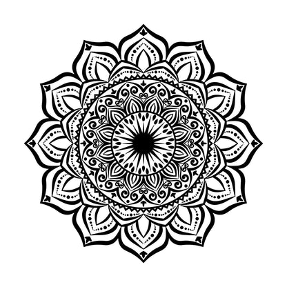 Engraving Decals Mandala Flower Pattern Ornament Natural Tattoo Culture