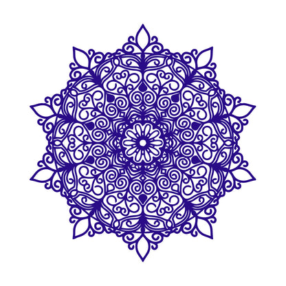 Fine Carving Stickers Mandala Hinduism Lotus Flower Symbol Multi Color Selection