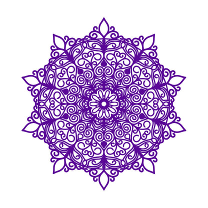 Fine Carving Stickers Mandala Hinduism Lotus Flower Symbol Multi Color Selection