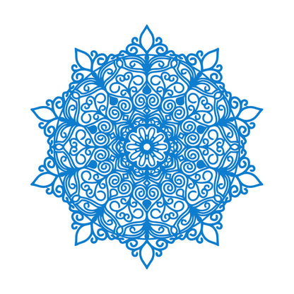 Fine Carving Stickers Mandala Hinduism Lotus Flower Symbol Multi Color Selection