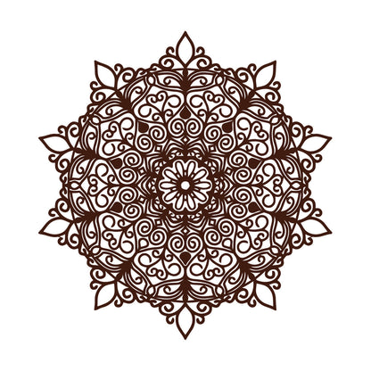 Fine Carving Stickers Mandala Hinduism Lotus Flower Symbol Multi Color Selection