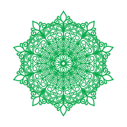 Fine Carving Stickers Mandala Hinduism Lotus Flower Symbol Multi Color Selection