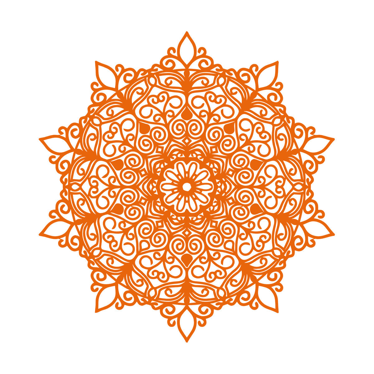 Fine Carving Stickers Mandala Hinduism Lotus Flower Symbol Multi Color Selection