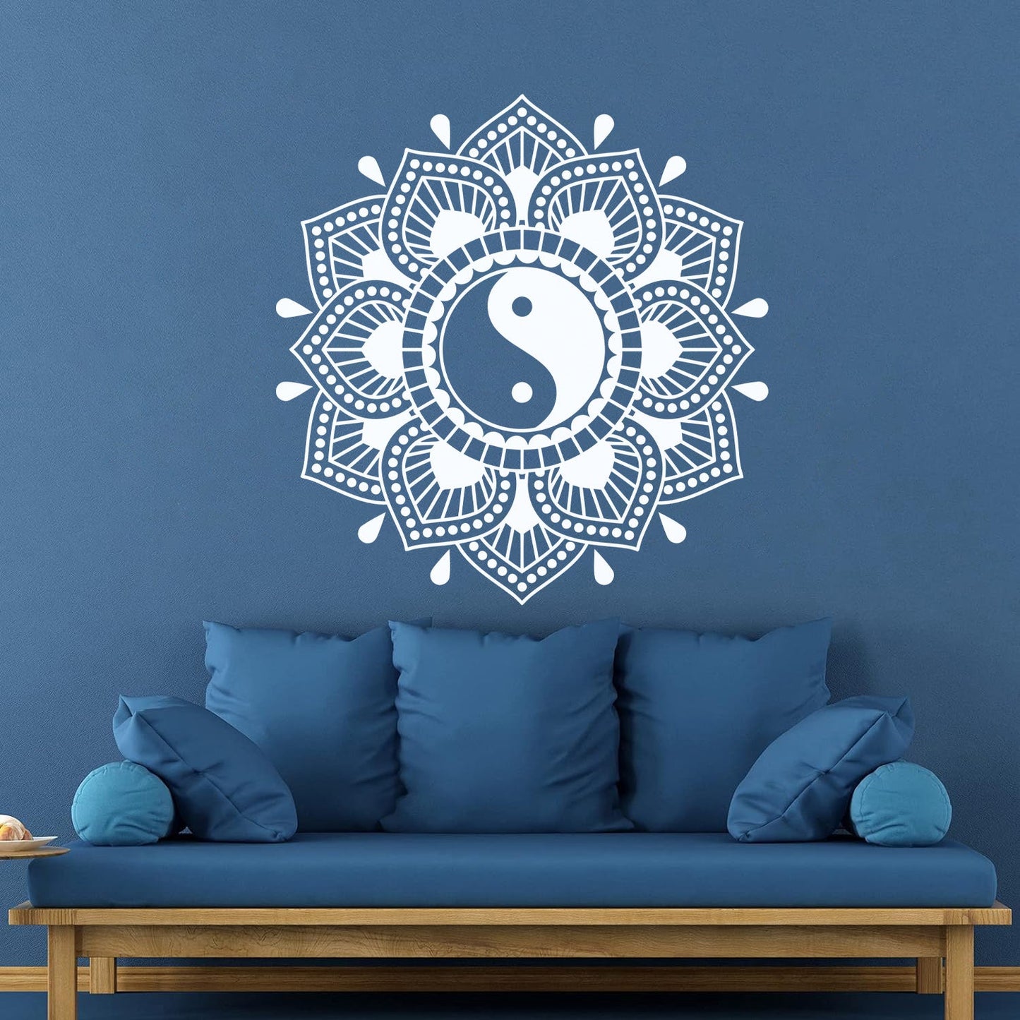 Lettering Decals Mandala Lotus Flower Yin Yang Symbol Buddhism Waterproof