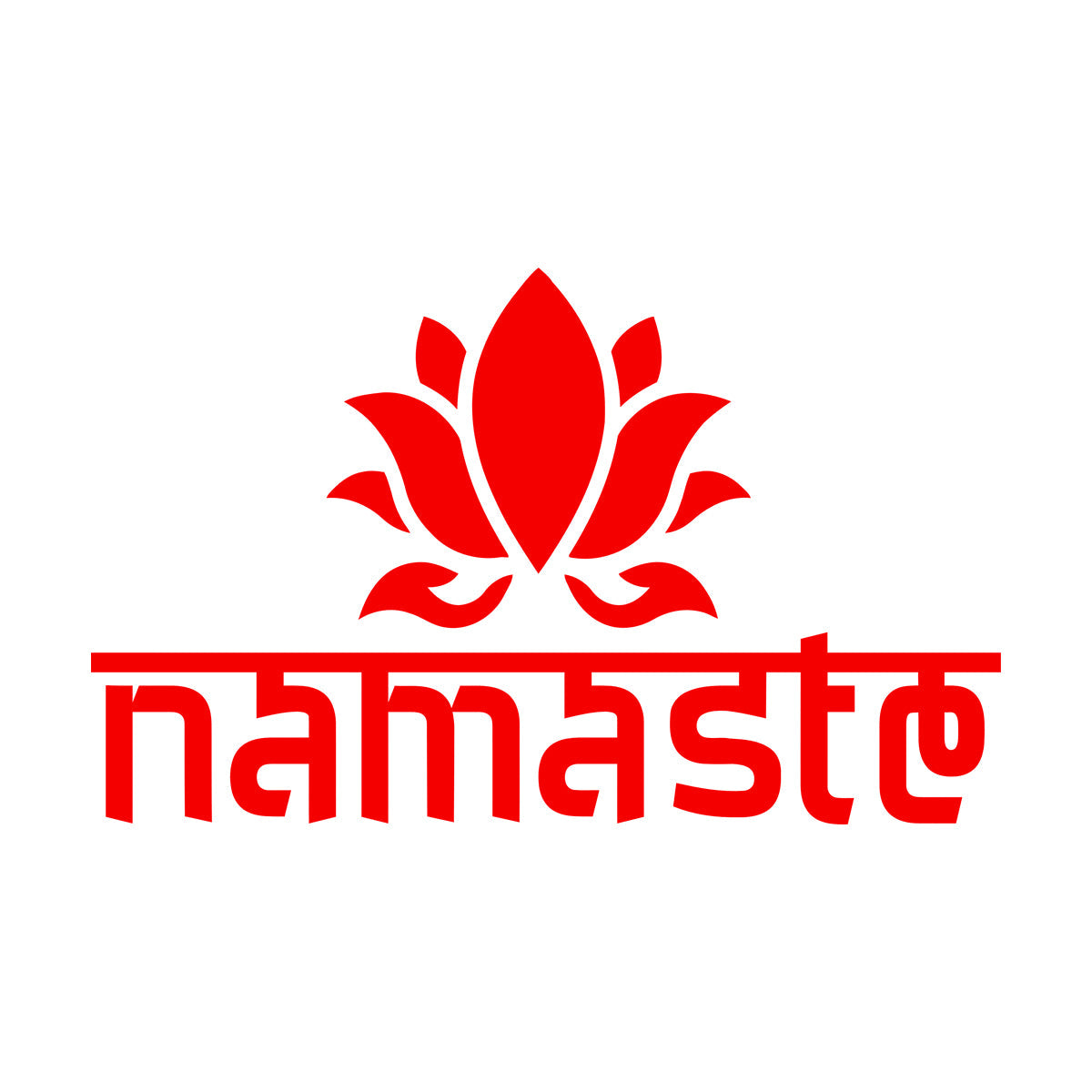 Namaste Lotus Flower Yoga Sanskrit Words Vinyl Wall Decals Can Modify And Add Information