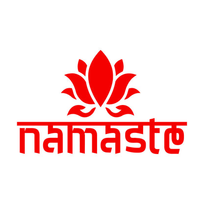 Namaste Lotus Flower Yoga Sanskrit Words Vinyl Wall Decals Can Modify And Add Information