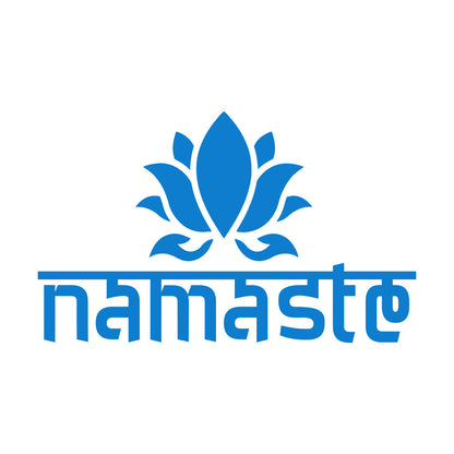 Namaste Lotus Flower Yoga Sanskrit Words Vinyl Wall Decals Can Modify And Add Information