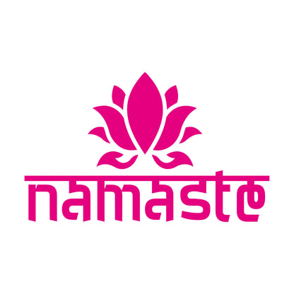 Namaste Lotus Flower Yoga Sanskrit Words Vinyl Wall Decals Can Modify And Add Information