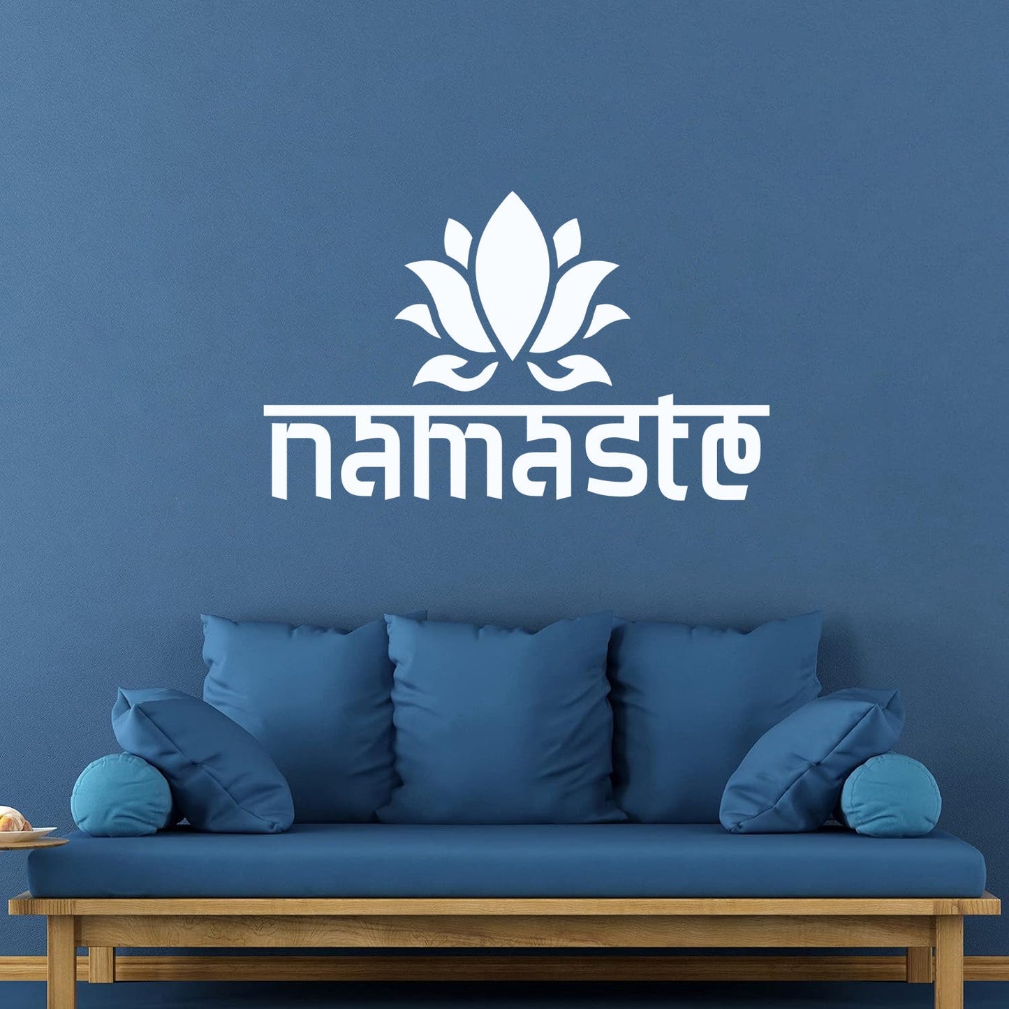 Namaste Lotus Flower Yoga Sanskrit Words Vinyl Wall Decals Can Modify And Add Information