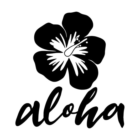 Tropical Flower Bud Hawaii Aloha Natural Fine Carving Decals It Won'T Fall Off