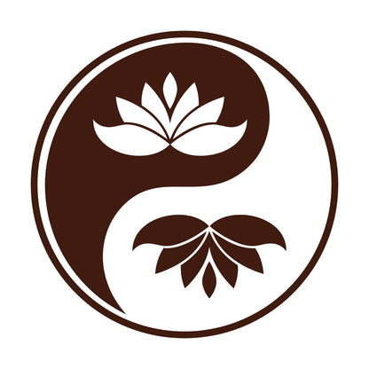 Wall Decals Yin Yang Buddhism Symbol Lotus Flower Store Decoration