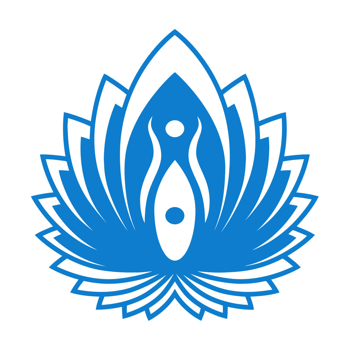 Mural And Wall Vinyl Decal Yin Yang Symbol Lotus Flower Yoga Buddhism Self Adhesive