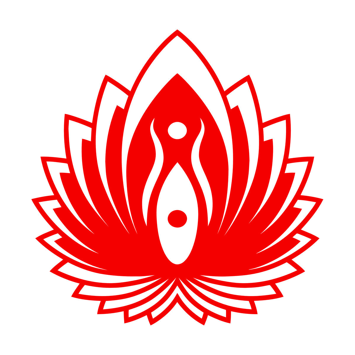 Mural And Wall Vinyl Decal Yin Yang Symbol Lotus Flower Yoga Buddhism Self Adhesive