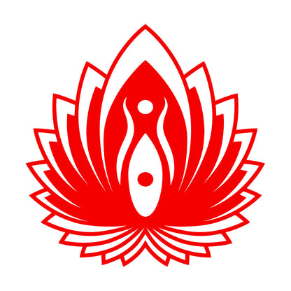 Mural And Wall Vinyl Decal Yin Yang Symbol Lotus Flower Yoga Buddhism Self Adhesive