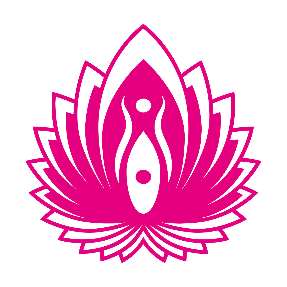 Mural And Wall Vinyl Decal Yin Yang Symbol Lotus Flower Yoga Buddhism Self Adhesive