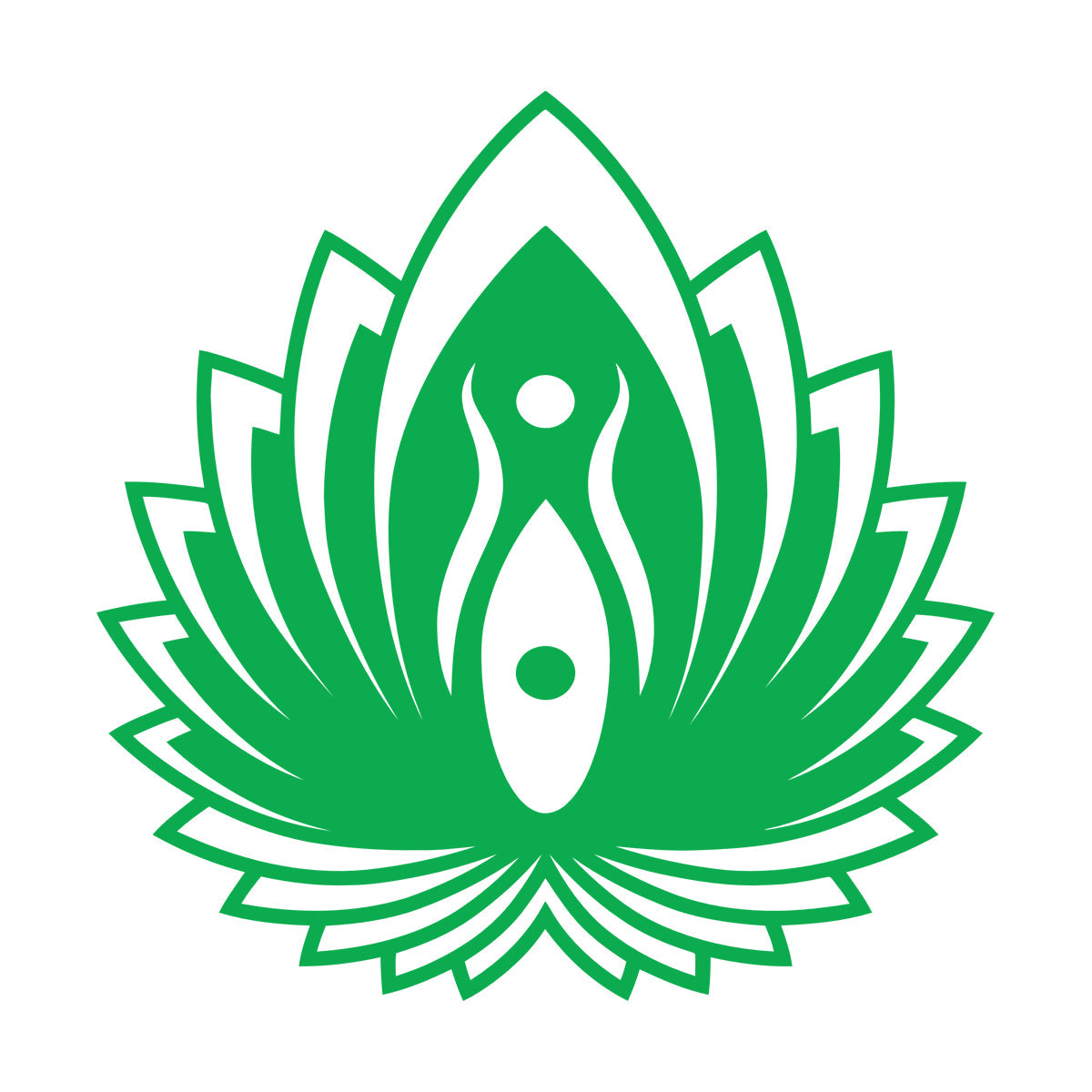 Mural And Wall Vinyl Decal Yin Yang Symbol Lotus Flower Yoga Buddhism Self Adhesive