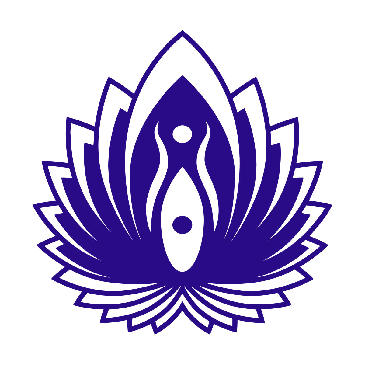 Mural And Wall Vinyl Decal Yin Yang Symbol Lotus Flower Yoga Buddhism Self Adhesive