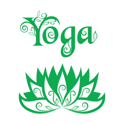 Wall Stickers Yoga Center Meditation Lotus Flower Easy Installation
