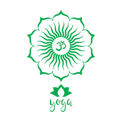 Engraving Stickers Yoga Lotus Flower Mandala Hinduism Waterproof