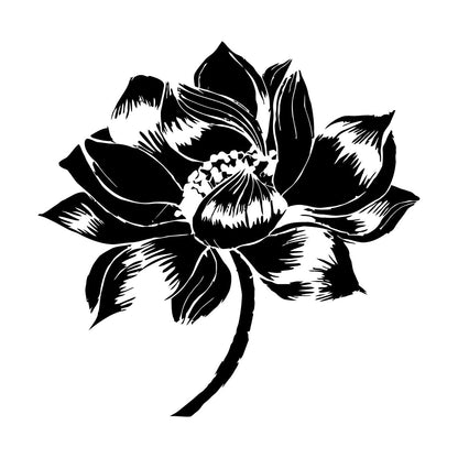 Lettering Decals Yoga Lotus Flower Meditation Buddhism It Won'T Fall Off