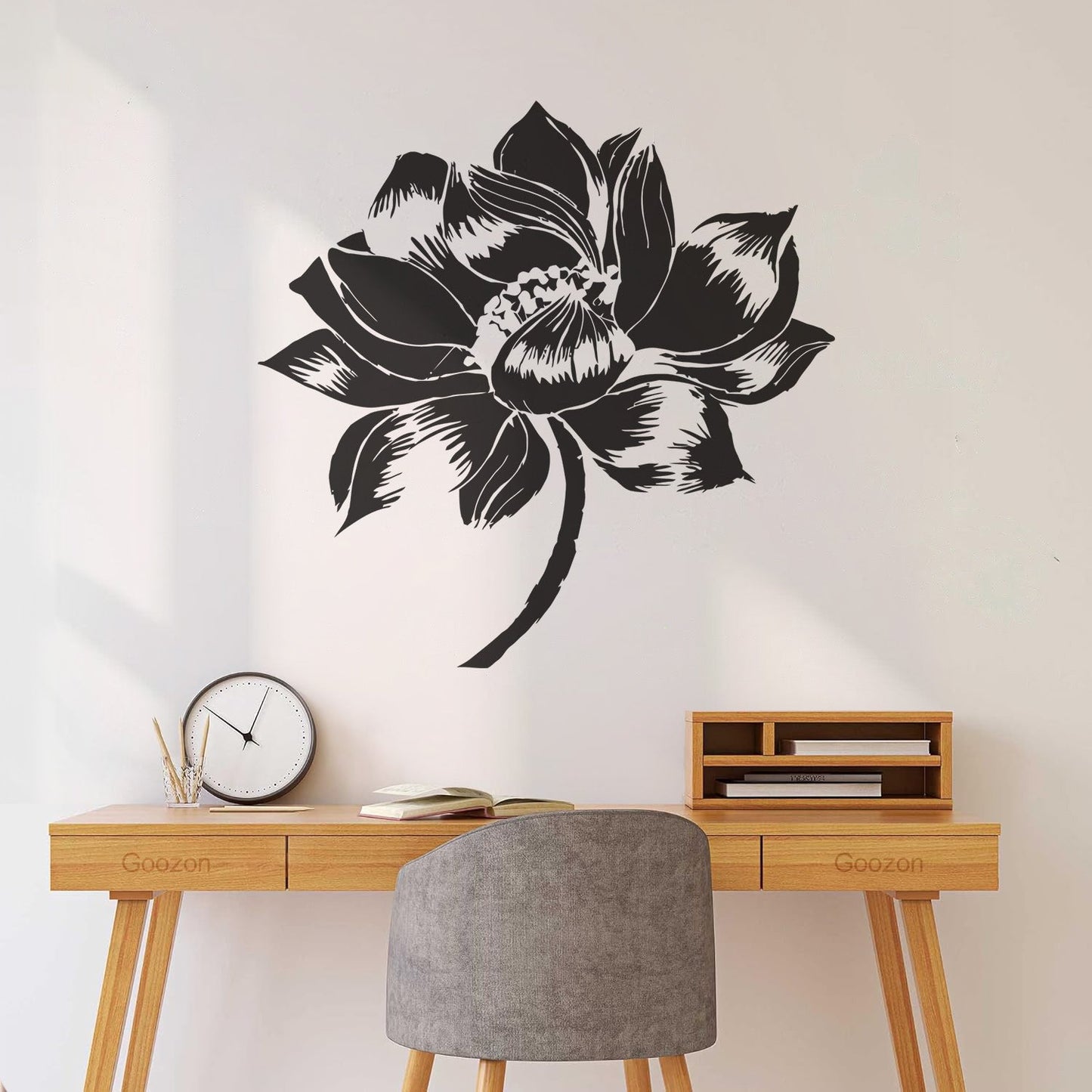 Lettering Decals Yoga Lotus Flower Meditation Buddhism It Won'T Fall Off