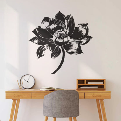Lettering Decals Yoga Lotus Flower Meditation Buddhism It Won'T Fall Off
