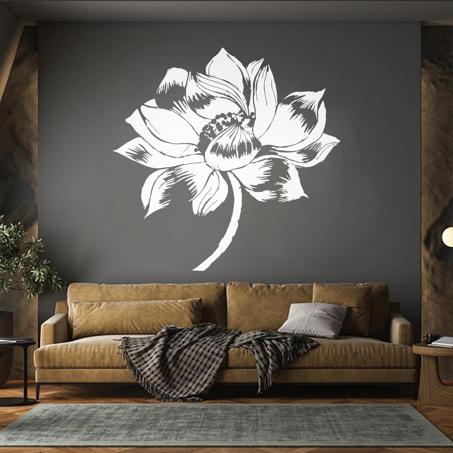 Lettering Decals Yoga Lotus Flower Meditation Buddhism It Won'T Fall Off