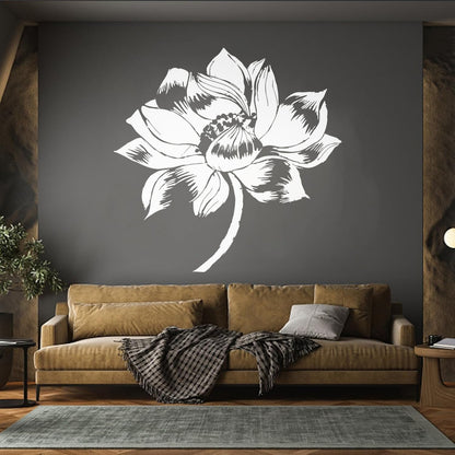 Lettering Decals Yoga Lotus Flower Meditation Buddhism It Won'T Fall Off