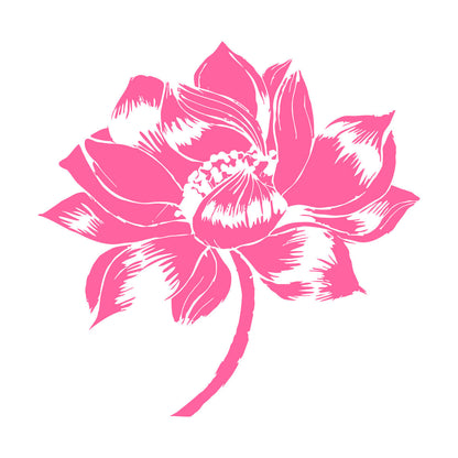 Lettering Decals Yoga Lotus Flower Meditation Buddhism It Won'T Fall Off