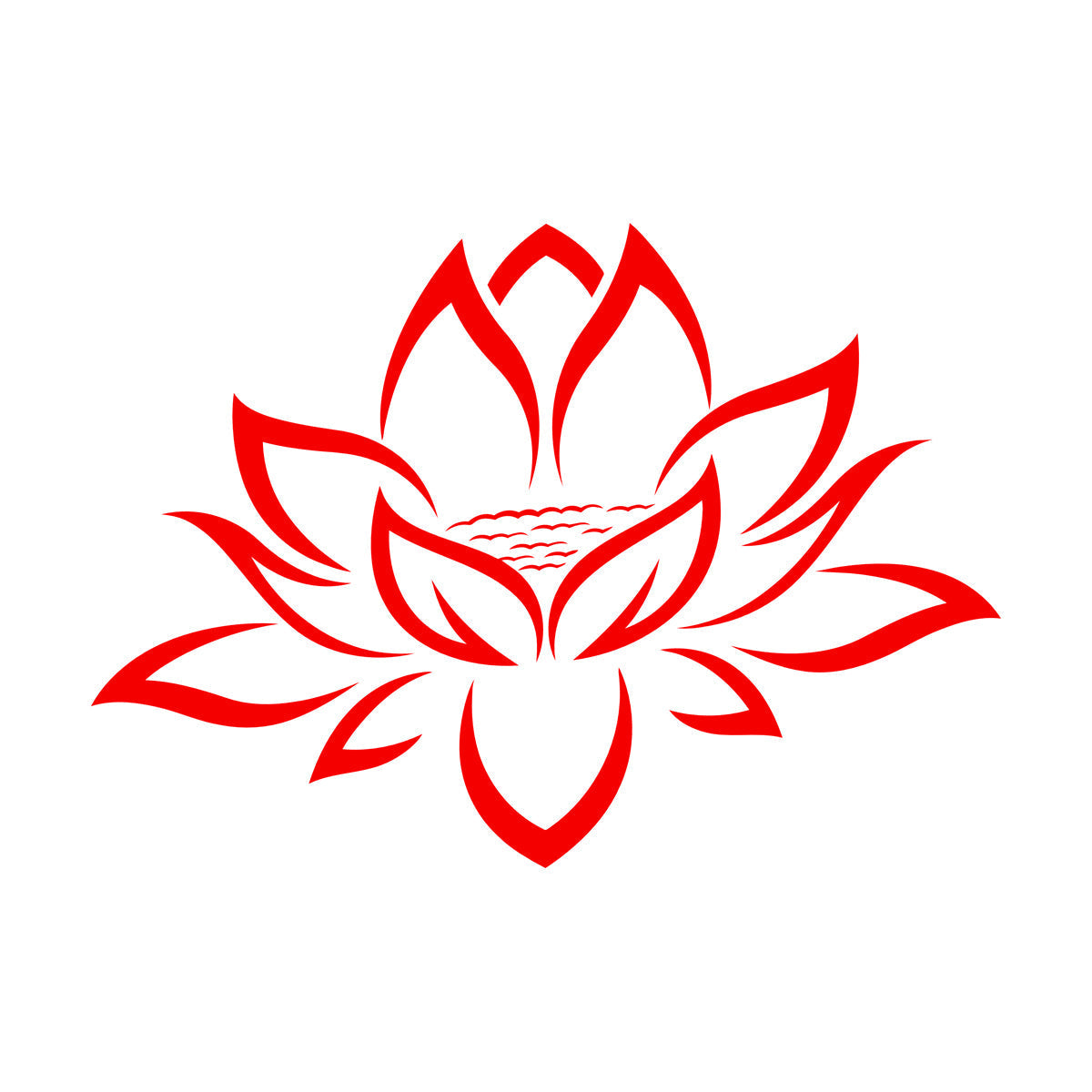 Wall Decals Pvc Yoga Lotus Flower Meditation Personalized Customization