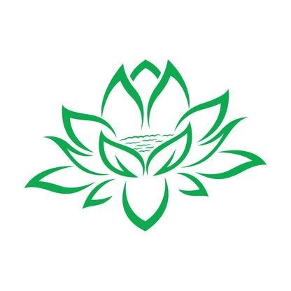 Wall Decals Pvc Yoga Lotus Flower Meditation Personalized Customization