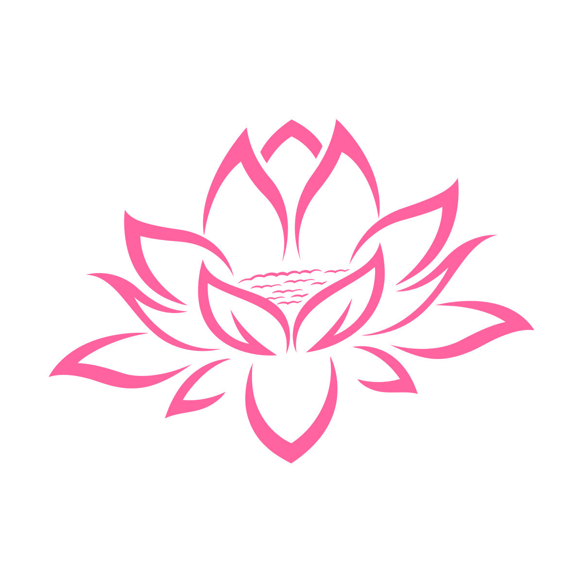 Wall Decals Pvc Yoga Lotus Flower Meditation Personalized Customization