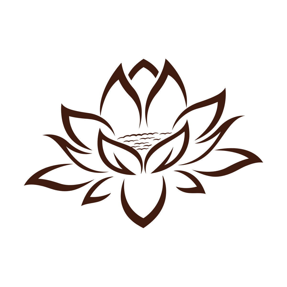 Wall Decals Pvc Yoga Lotus Flower Meditation Personalized Customization
