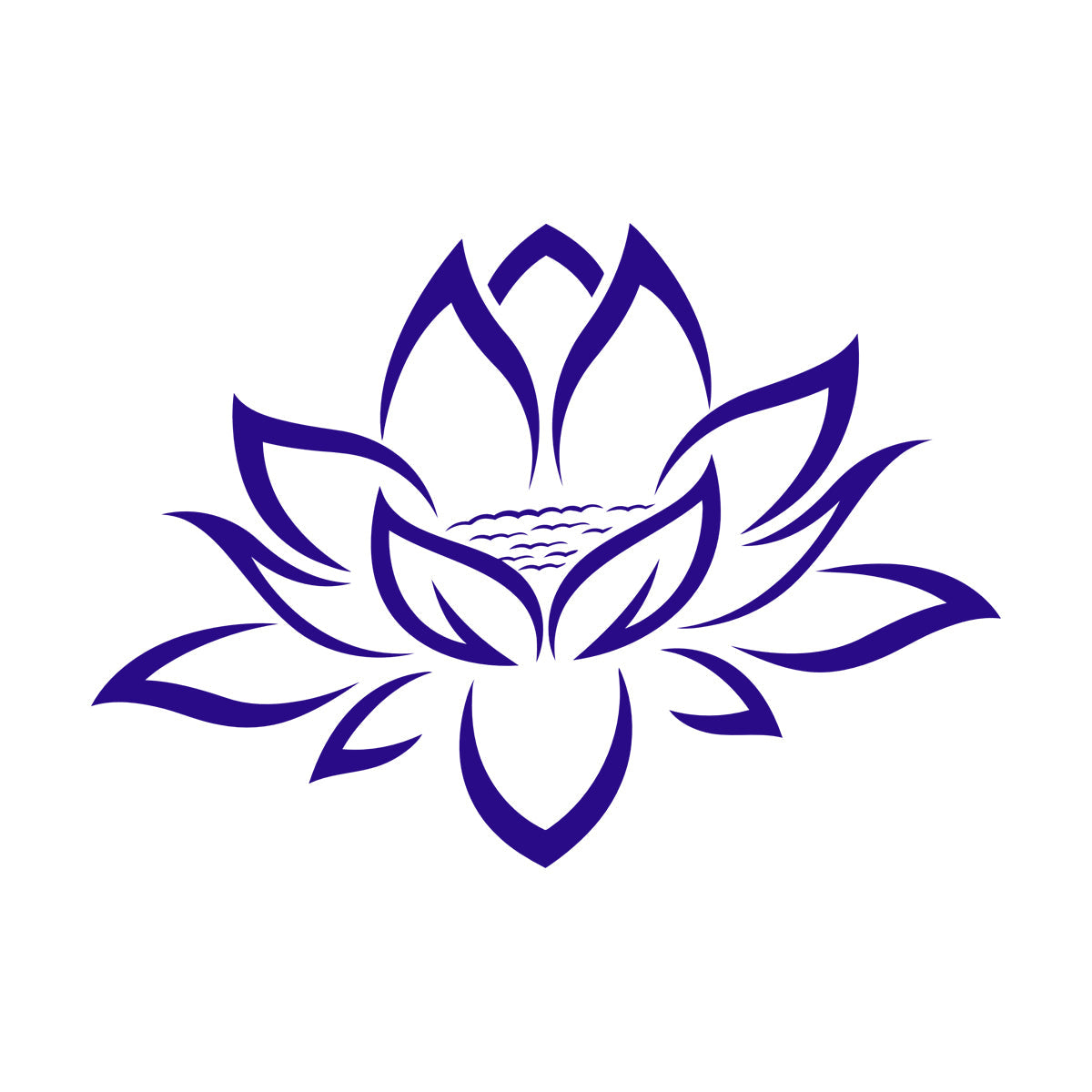 Wall Decals Pvc Yoga Lotus Flower Meditation Personalized Customization