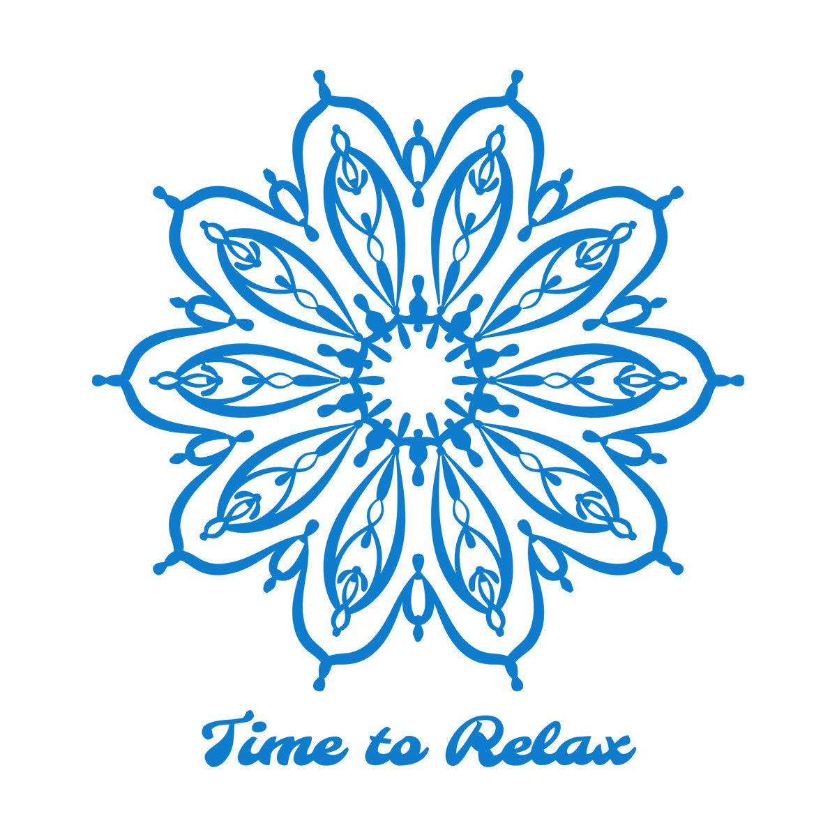 Lettering Stickers Yoga Mandala Lotus Flower Motivation Quote Can Modify And Add Information