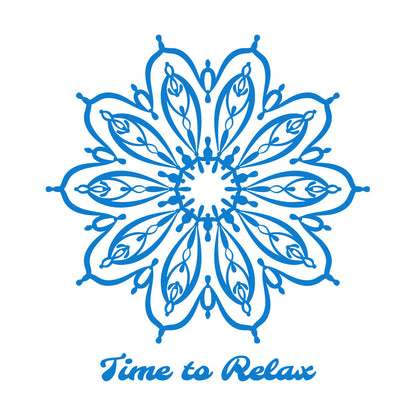 Lettering Stickers Yoga Mandala Lotus Flower Motivation Quote Can Modify And Add Information