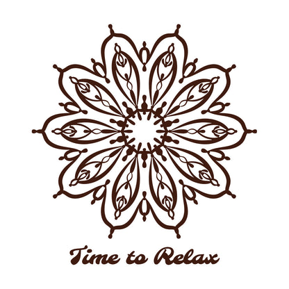 Lettering Stickers Yoga Mandala Lotus Flower Motivation Quote Can Modify And Add Information