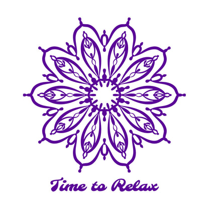 Lettering Stickers Yoga Mandala Lotus Flower Motivation Quote Can Modify And Add Information